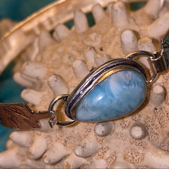 Jewelry - Larimar Handmade cuff bracelet